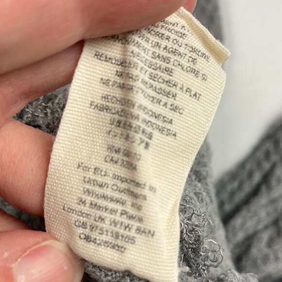 Free People Ventura Waffle Knit Hi Lo Shirt Women's Size M Gray - Picture 16 of 16